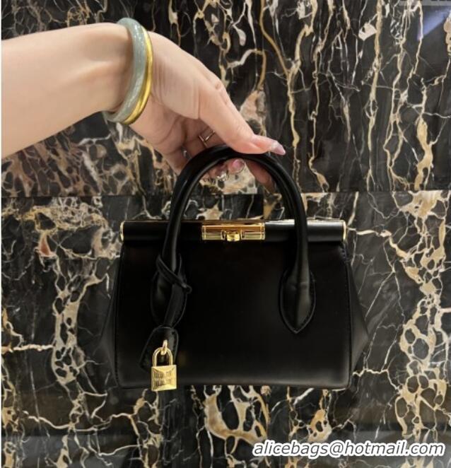 Well Crafted Dolce&Gabbana Marlene Day Mini Handbag in Palmated Calfskin D1706 Black 2025