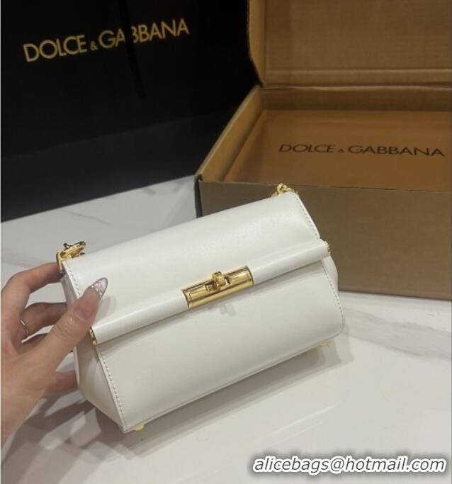 Famous Brand Dolce&Gabbana Marlene Shoulder Bag in Calfskin D1707 White 2025
