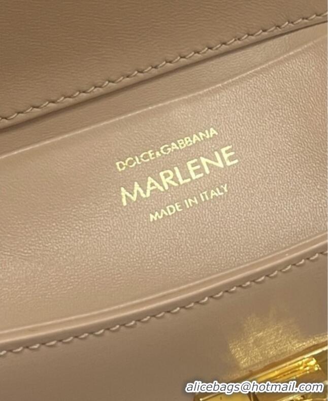 Top Design Dolce&Gabbana Marlene Shoulder Bag in Calfskin D1707 Beige 2025