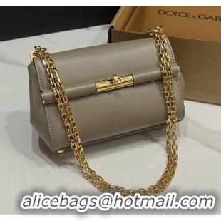 Shop Discount Dolce&Gabbana Marlene Shoulder Bag in Calfskin D1707 Grey 2025