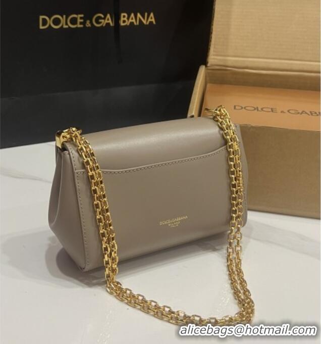 Shop Discount Dolce&Gabbana Marlene Shoulder Bag in Calfskin D1707 Grey 2025