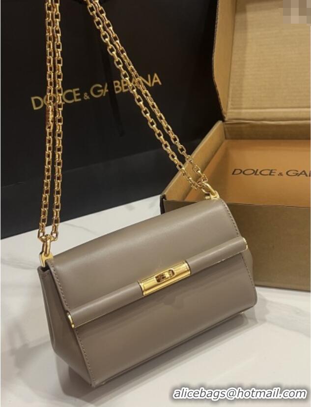 Shop Discount Dolce&Gabbana Marlene Shoulder Bag in Calfskin D1707 Grey 2025