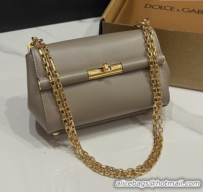 Shop Discount Dolce&Gabbana Marlene Shoulder Bag in Calfskin D1707 Grey 2025