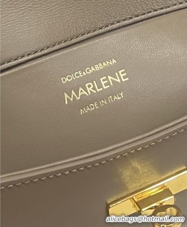 Shop Discount Dolce&Gabbana Marlene Shoulder Bag in Calfskin D1707 Grey 2025
