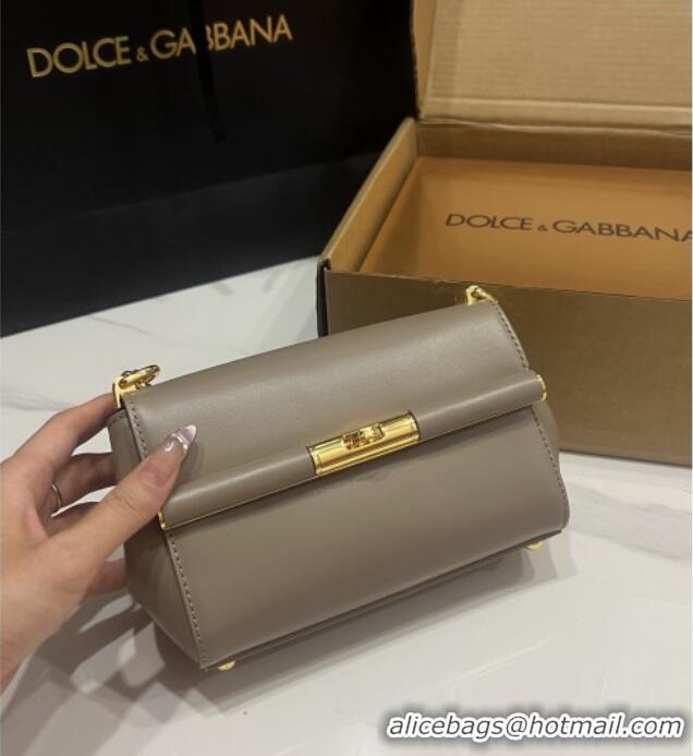 Shop Discount Dolce&Gabbana Marlene Shoulder Bag in Calfskin D1707 Grey 2025