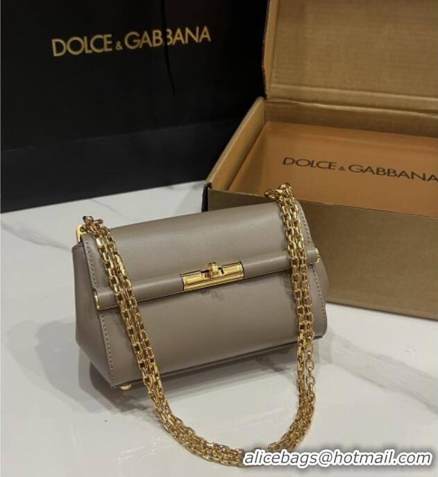 Shop Discount Dolce&Gabbana Marlene Shoulder Bag in Calfskin D1707 Grey 2025