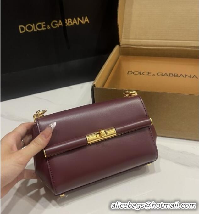 Sale Discount Dolce&Gabbana Marlene Shoulder Bag in Calfskin D1707 Burgundy 2025