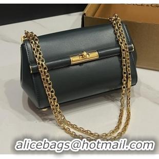 Top Design Dolce&Gabbana Marlene Shoulder Bag in Calfskin D1707 Dark Green 2025