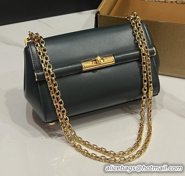 Top Design Dolce&Gabbana Marlene Shoulder Bag in Calfskin D1707 Dark Green 2025