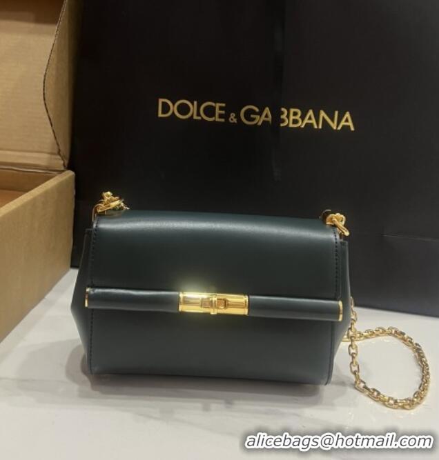 Top Design Dolce&Gabbana Marlene Shoulder Bag in Calfskin D1707 Dark Green 2025
