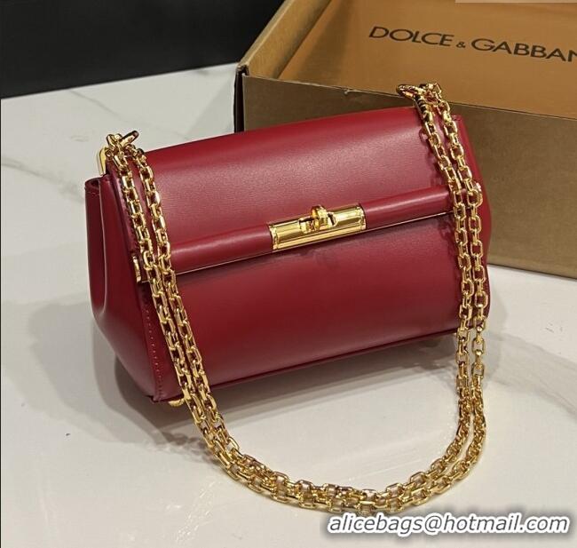Most Popular Dolce&Gabbana Marlene Shoulder Bag in Calfskin D1707 Red 2025