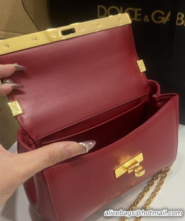 Most Popular Dolce&Gabbana Marlene Shoulder Bag in Calfskin D1707 Red 2025