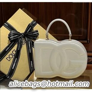 Grade Design Dolce&Gabbana Box Bag in Patent Calfskin D1709 White 2025