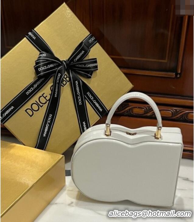 Grade Design Dolce&Gabbana Box Bag in Patent Calfskin D1709 White 2025