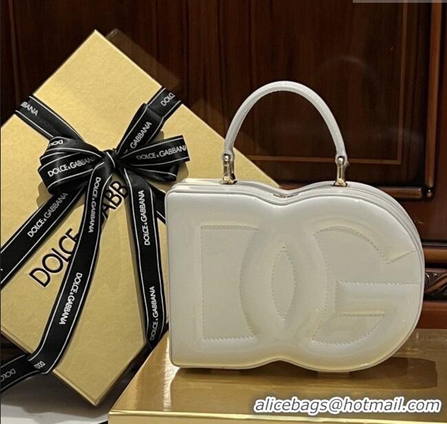 Grade Design Dolce&Gabbana Box Bag in Patent Calfskin D1709 White 2025