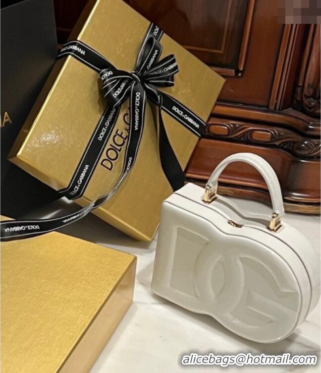 Grade Design Dolce&Gabbana Box Bag in Patent Calfskin D1709 White 2025