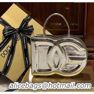 Top Grade Dolce&Gabbana Box Bag in Patent Calfskin D1709 Silver 2025