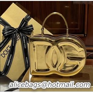 Luxury Discount Dolce&Gabbana Box Bag in Patent Calfskin D1709 Gold 2025