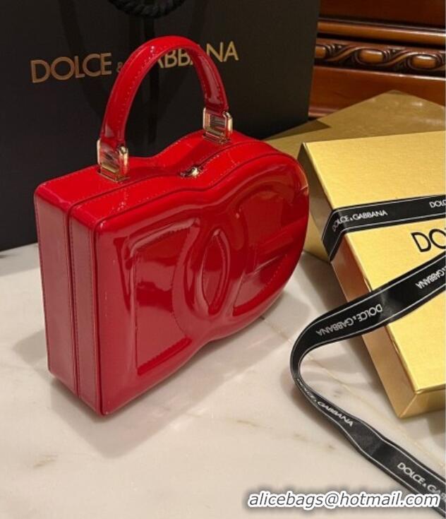 Market Sells Dolce&Gabbana Box Bag in Patent Calfskin D1709 Red 2025