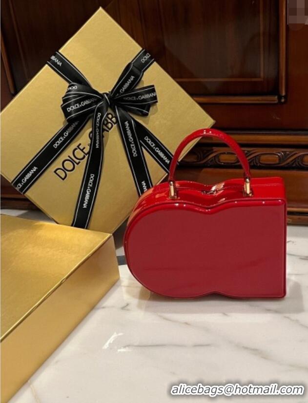 Market Sells Dolce&Gabbana Box Bag in Patent Calfskin D1709 Red 2025
