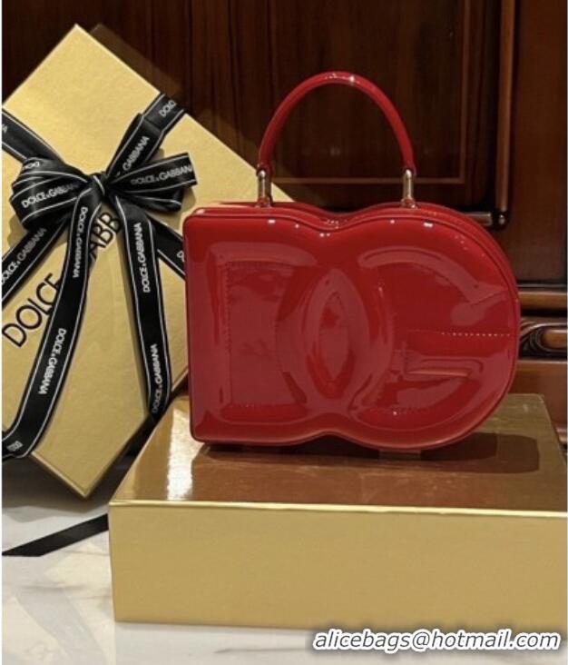 Market Sells Dolce&Gabbana Box Bag in Patent Calfskin D1709 Red 2025