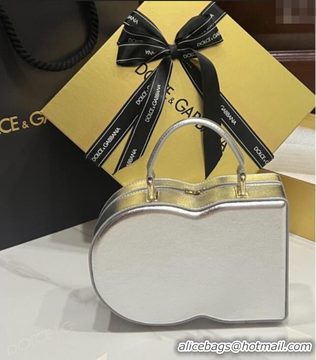 Best Discount Dolce&Gabbana Box Bag in Smooth Calfskin D1708 Silver 2025
