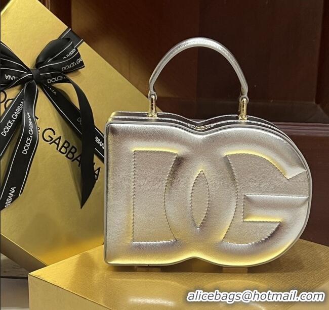 Best Discount Dolce&Gabbana Box Bag in Smooth Calfskin D1708 Silver 2025