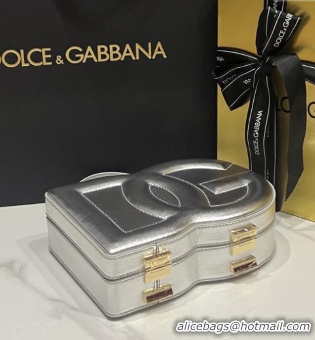 Best Discount Dolce&Gabbana Box Bag in Smooth Calfskin D1708 Silver 2025