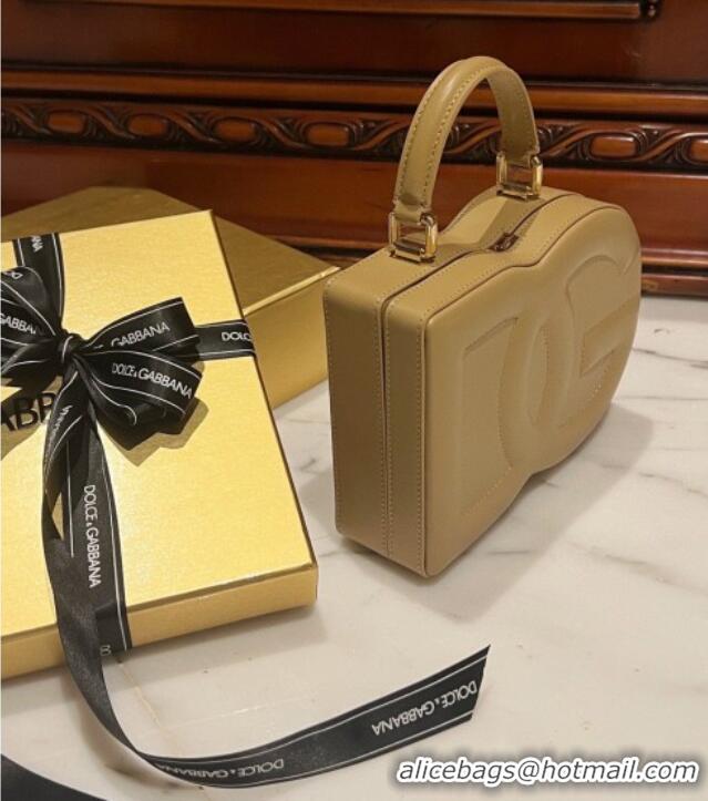 Grade Quality Dolce&Gabbana Box Bag in Smooth Calfskin D1709 Camel 2025