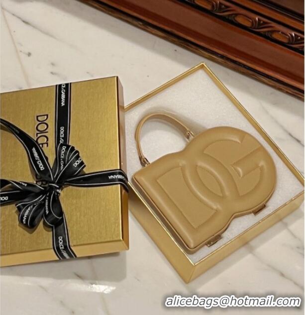 Grade Quality Dolce&Gabbana Box Bag in Smooth Calfskin D1709 Camel 2025
