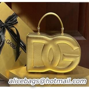 Top Grade Dolce&Gabbana Box Bag in Smooth Calfskin D1709 Gold 2025
