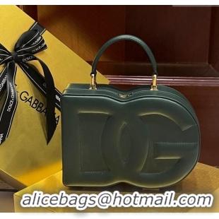 Best Price Dolce&Gabbana Box Bag in Smooth Calfskin D1709 Green 2025