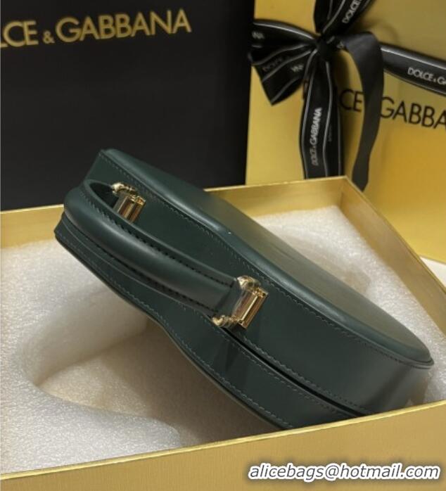 Best Price Dolce&Gabbana Box Bag in Smooth Calfskin D1709 Green 2025