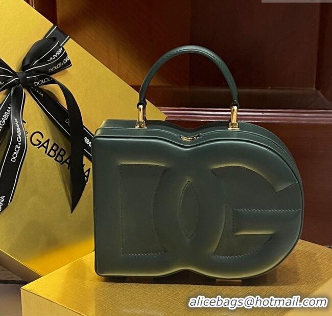 Best Price Dolce&Gabbana Box Bag in Smooth Calfskin D1709 Green 2025