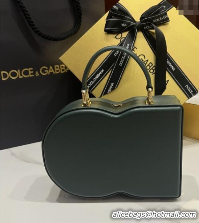 Best Price Dolce&Gabbana Box Bag in Smooth Calfskin D1709 Green 2025