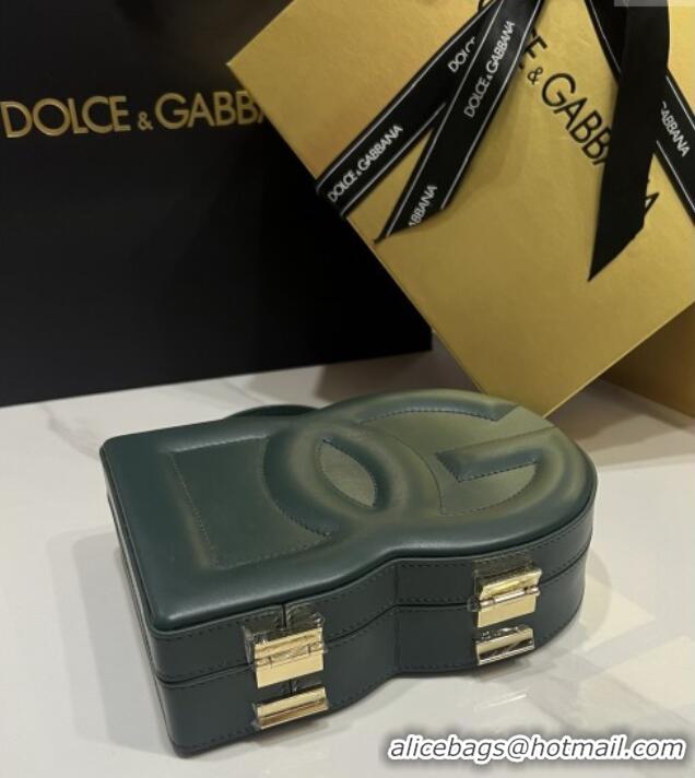 Best Price Dolce&Gabbana Box Bag in Smooth Calfskin D1709 Green 2025