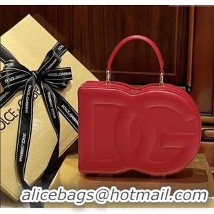 Best Price Dolce&Gabbana Box Bag in Smooth Calfskin D1709 Red 2025