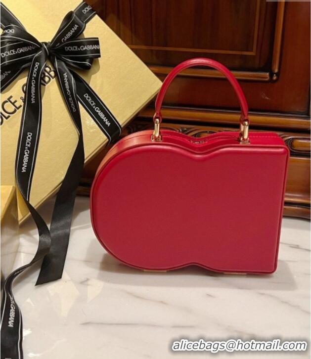 Best Price Dolce&Gabbana Box Bag in Smooth Calfskin D1709 Red 2025