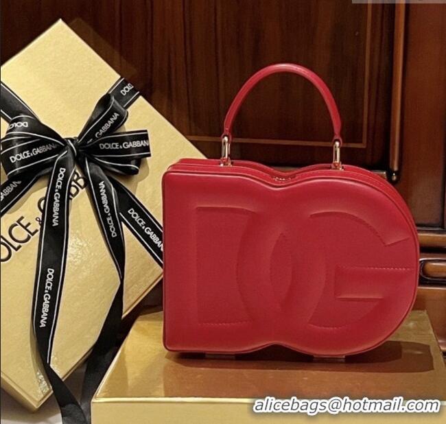 Best Price Dolce&Gabbana Box Bag in Smooth Calfskin D1709 Red 2025
