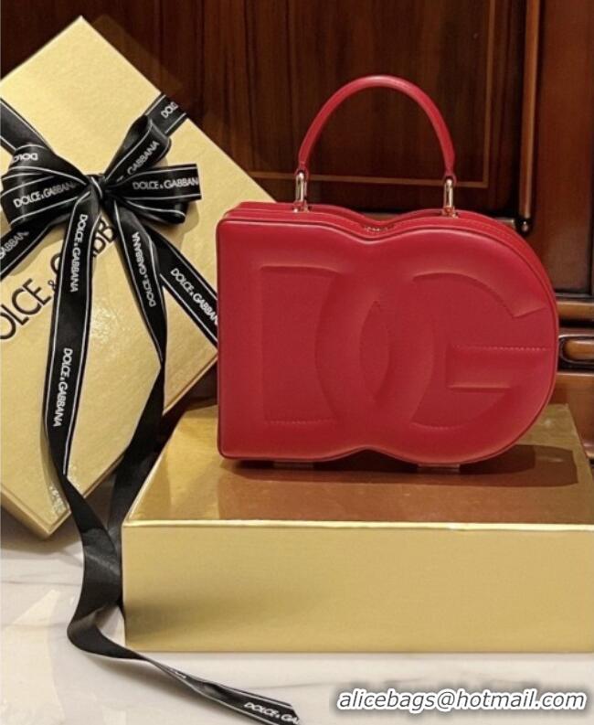 Best Price Dolce&Gabbana Box Bag in Smooth Calfskin D1709 Red 2025
