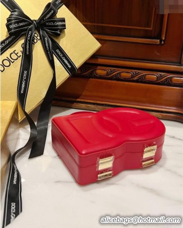 Best Price Dolce&Gabbana Box Bag in Smooth Calfskin D1709 Red 2025