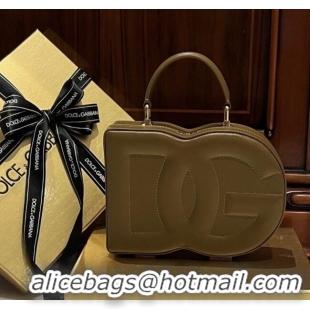 Popular Style Dolce&Gabbana Box Bag in Smooth Calfskin D1709 Tan 2025