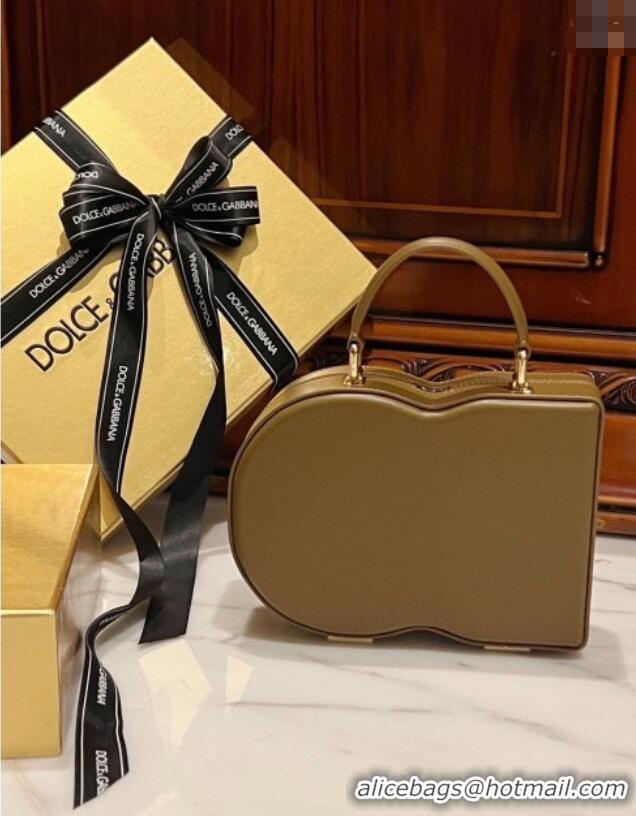Popular Style Dolce&Gabbana Box Bag in Smooth Calfskin D1709 Tan 2025