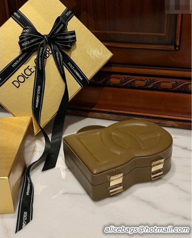 Popular Style Dolce&Gabbana Box Bag in Smooth Calfskin D1709 Tan 2025