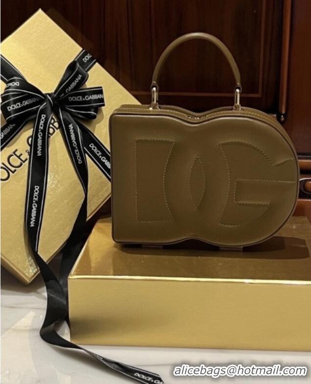 Popular Style Dolce&Gabbana Box Bag in Smooth Calfskin D1709 Tan 2025