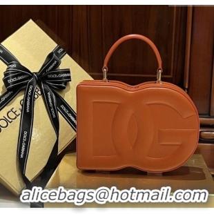 Super Quality Dolce&Gabbana Box Bag in Smooth Calfskin D1709 Orange 2025