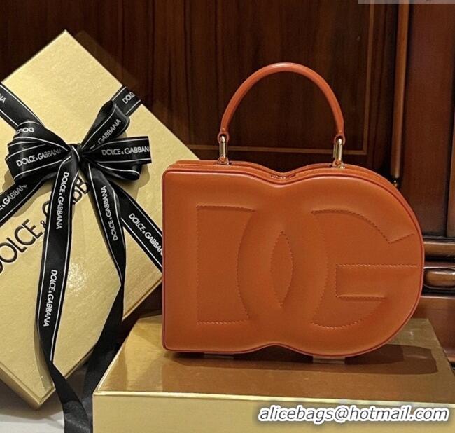 Super Quality Dolce&Gabbana Box Bag in Smooth Calfskin D1709 Orange 2025