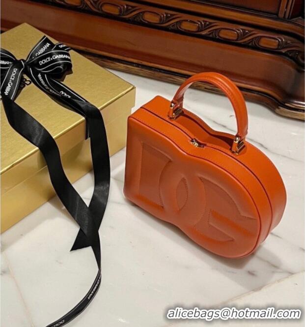Super Quality Dolce&Gabbana Box Bag in Smooth Calfskin D1709 Orange 2025