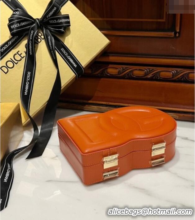 Super Quality Dolce&Gabbana Box Bag in Smooth Calfskin D1709 Orange 2025