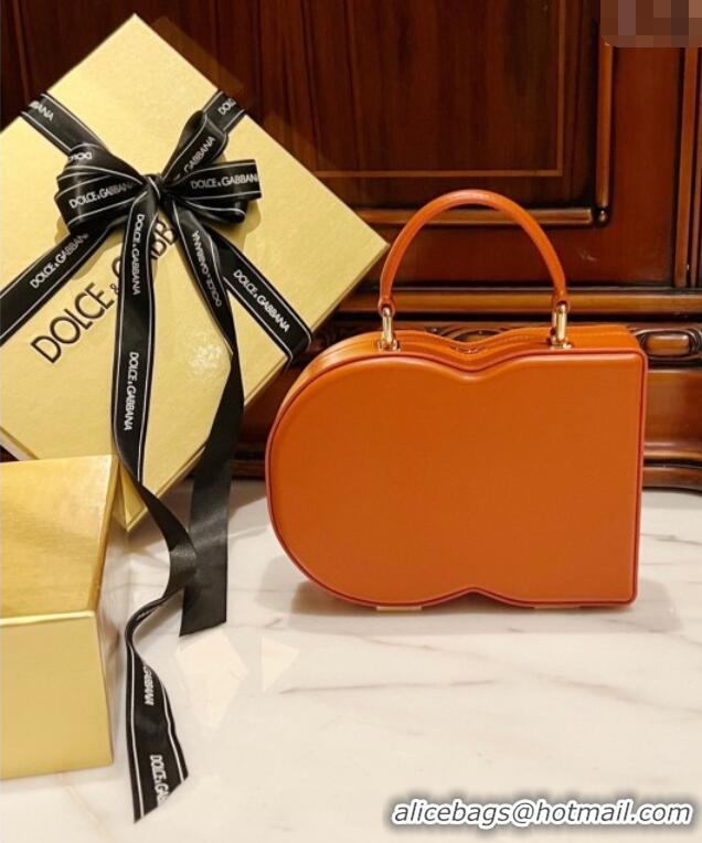 Super Quality Dolce&Gabbana Box Bag in Smooth Calfskin D1709 Orange 2025